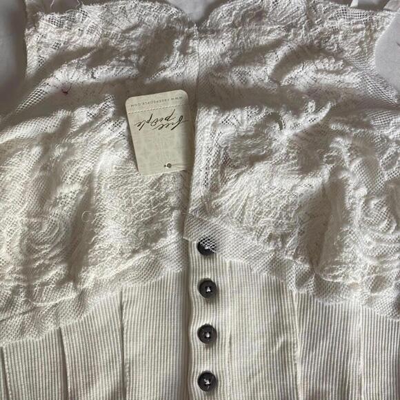 Free People Have My Heart Crop Cotton Camisole - Picture 3 of 3